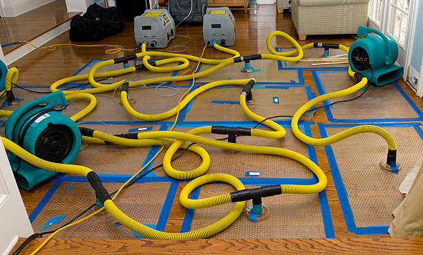Professional Flood Damage Restoration technician working in Temple, TX